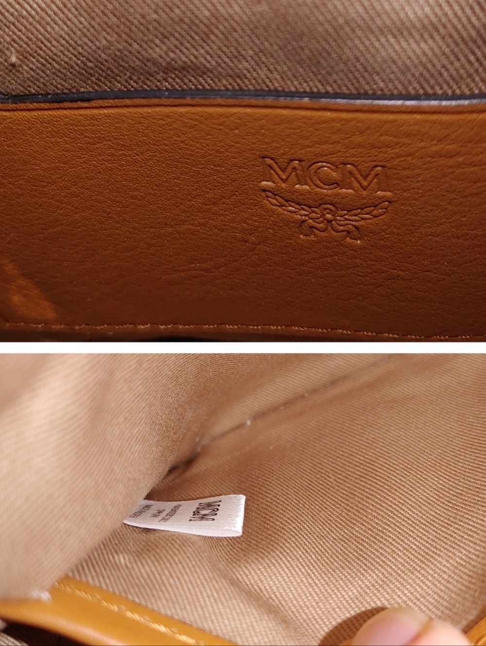 MCM Viesto Monogram Canvas Leather Convertible Bag - Picture 7 of 16